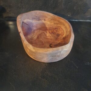 Vide-poche artisanal en bois de cerisier – pièce unique