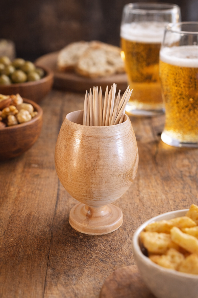 Porte cure dents en hêtre