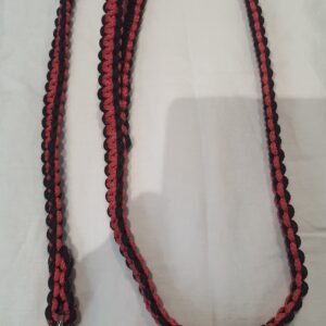 laisse rouge et noire inspiration sport